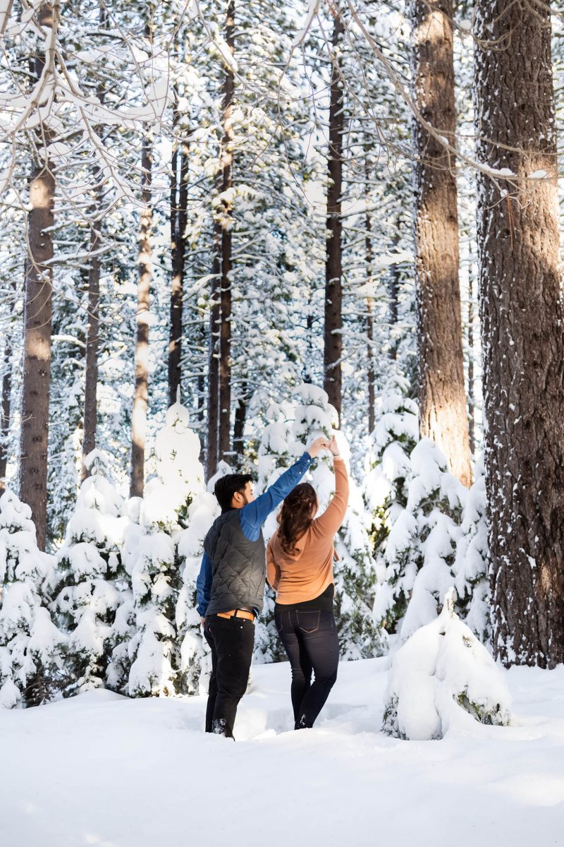 Lake Tahoe Winter Engagement Photo Session with Jeff and Katie | Sara ...
